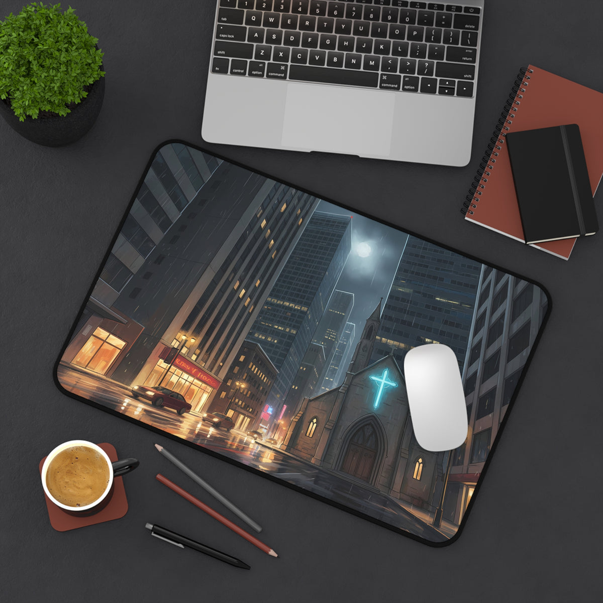 Cathedral On The Corner Desk Pad