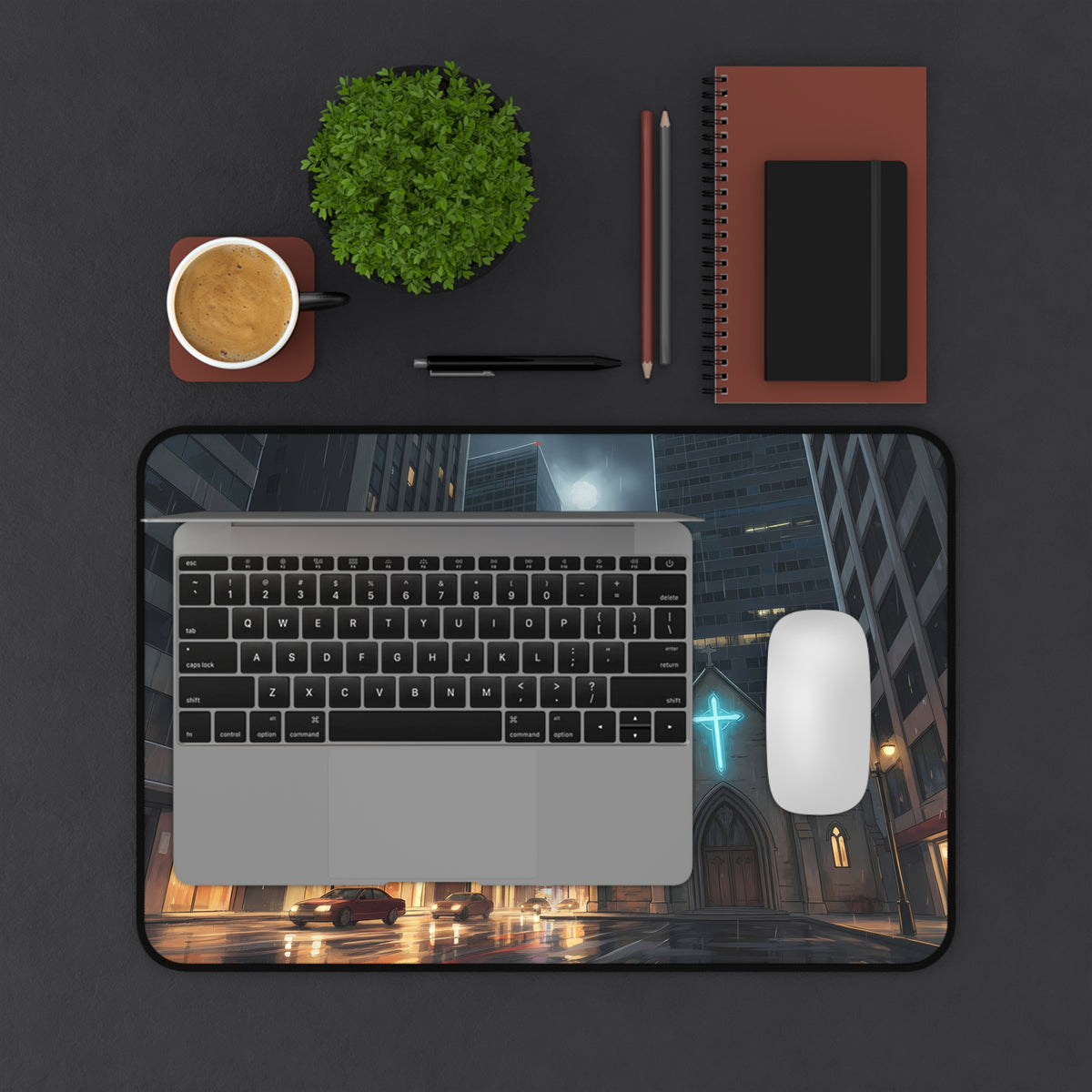 Cathedral On The Corner Desk Pad