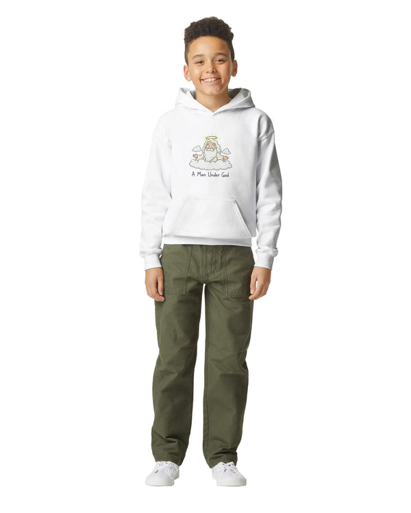 A Man Under God Kids Hoodie