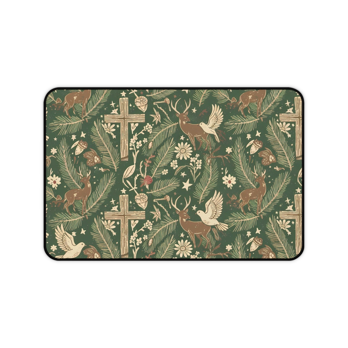 Garden Of Doves Pattern Desk Pad