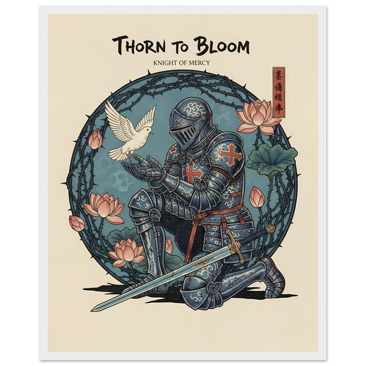 Knight Of Mercy — Framed Print